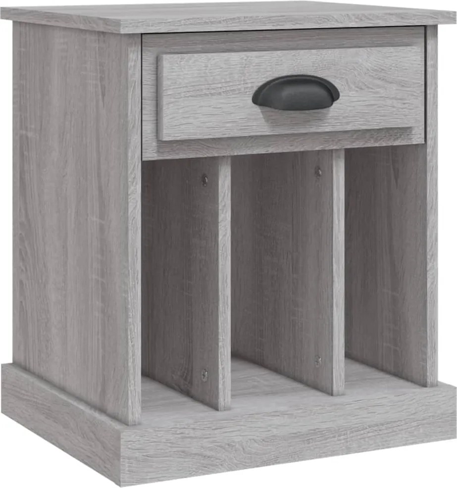 vidaXL Noptieră, gri sonoma, 43x36x50 cm