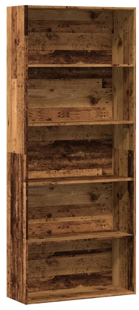 vidaXL Bibliotecă, lemn vechi, 80x30x189 cm, lemn prelucrat