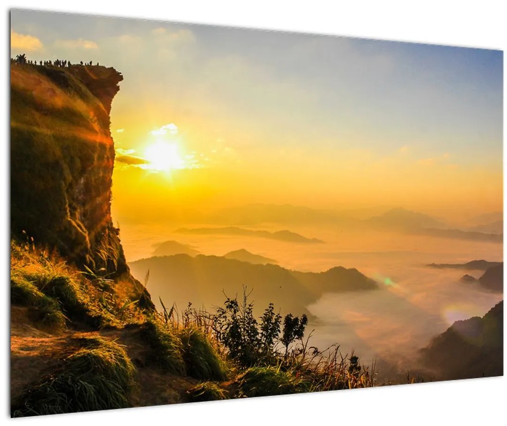 Tablou - Ceața de dimineață în vale (90x60 cm)