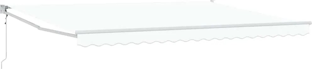 vidaXL Copertină Alb 450 x 300 x 165 cm Poliester și metal