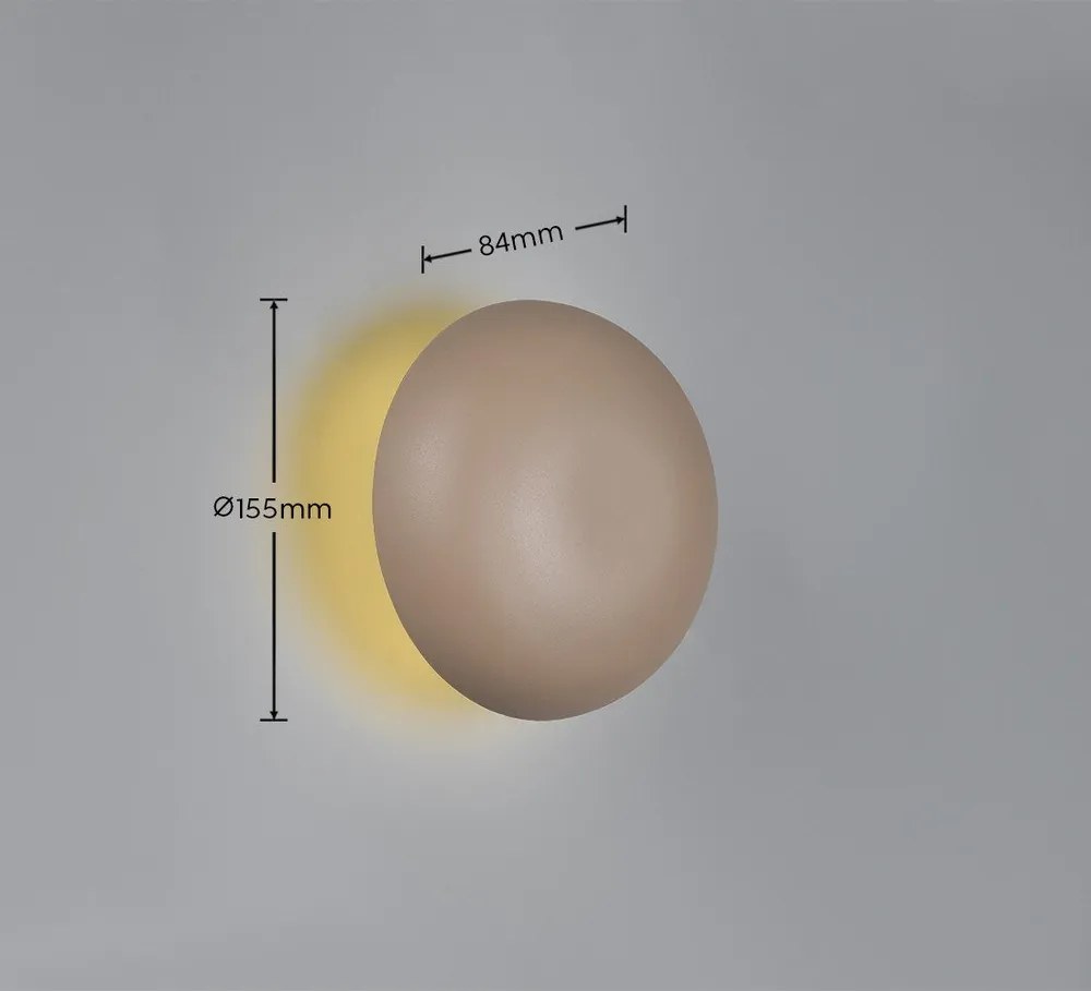 Aplică de perete bej LED cu USB Davey – Reality