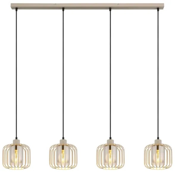 Globo ALFRED 15758-4H - Lustră suspendată pe cablu, 4xE27/40W/230V