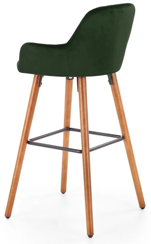 Scaun de bar Alessia, verde închis