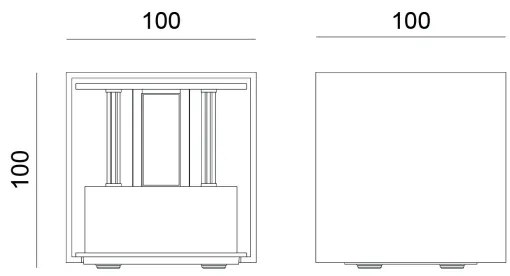 Globo 34168SA - Aplică de perete LED pentru exterior VERONIKA, 2 x 3W, 230V, IP54