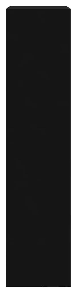 Pantofar, negru, 63x24x103 cm, lemn compozit