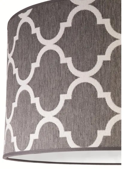 Lustră pe cablu Duolla MAROKO 1xE27/40W/230V d. 45 cm gri/alb