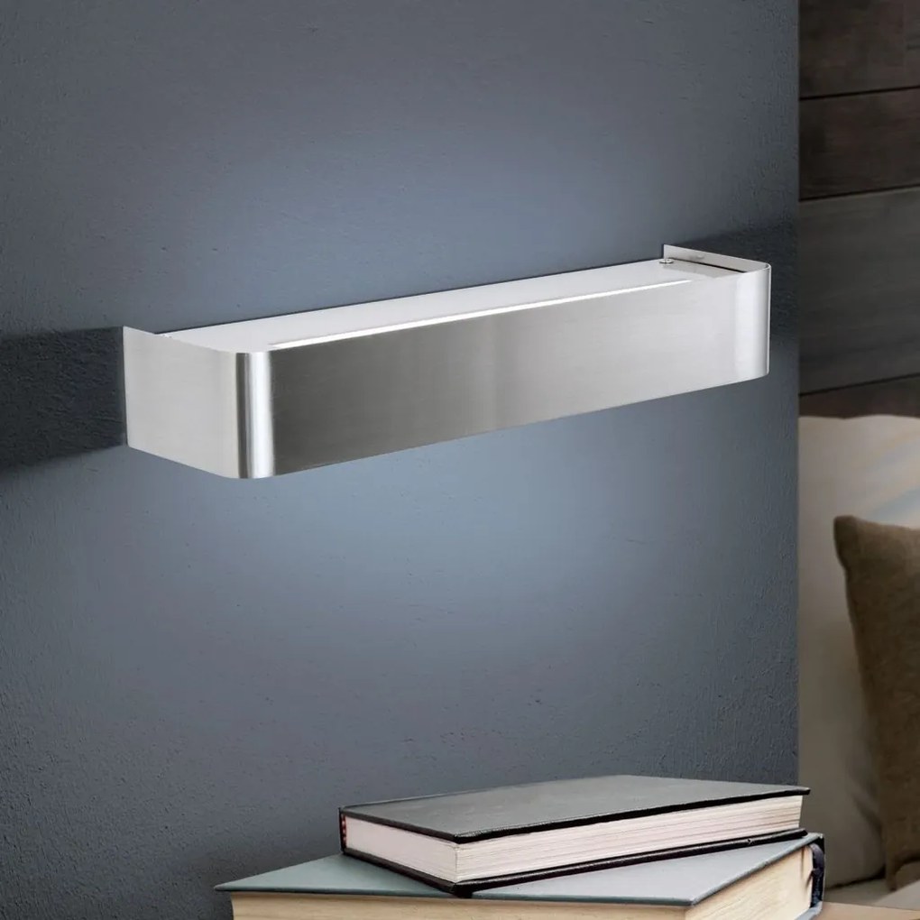 Aplica de perete LED iluminat ambiental BERNHARD satin