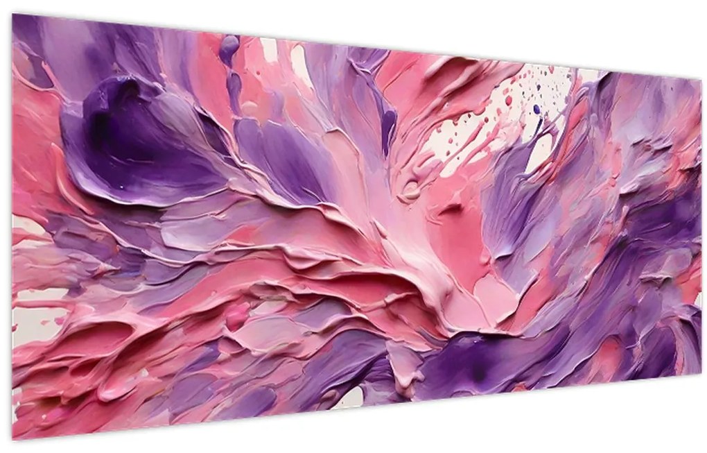 Tablou - Abstracție romantică (120x50 cm)