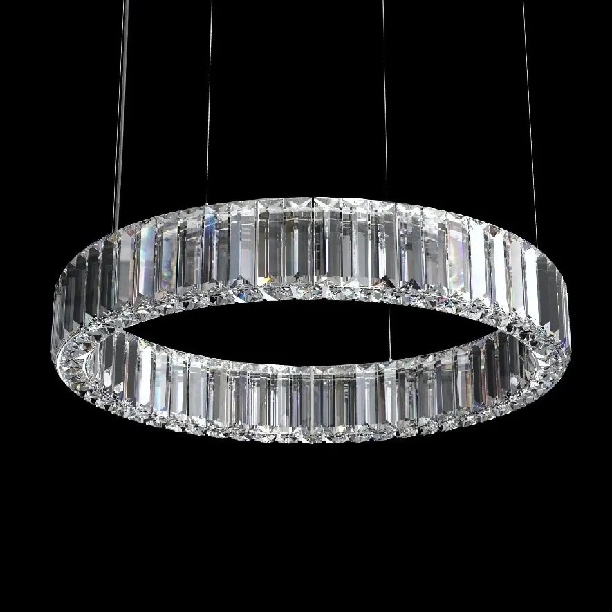 Lustra LED LUX moderna design circular D50 PRISMATIC 01