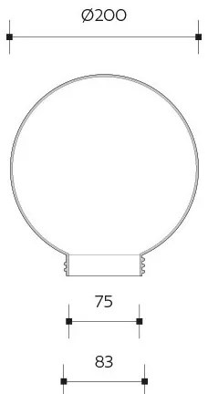 Brilagi - Abajur universal de schimb HARBOR E27, diametru 20 cm, fumuriu