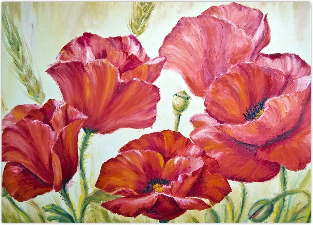 Tablou - Mac - flori (70x50 cm)