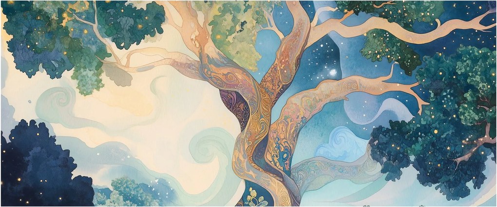 Tablou – Arbore cosmic (120x50 cm)