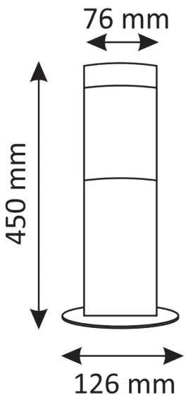 Lampă LED pentru exterior OSLO RGBW dimmabilă, 1xE27/6,5W/230V, IP44, antracit