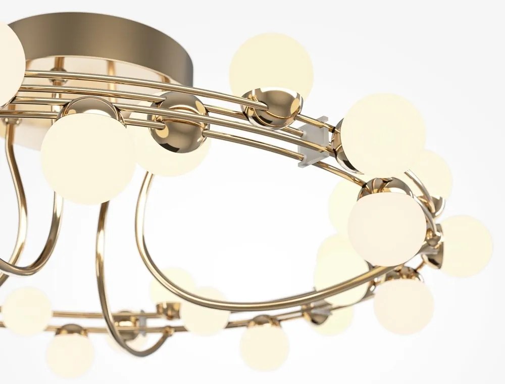 Lustra LED aplicata design modern decorativ Tessara 60cm