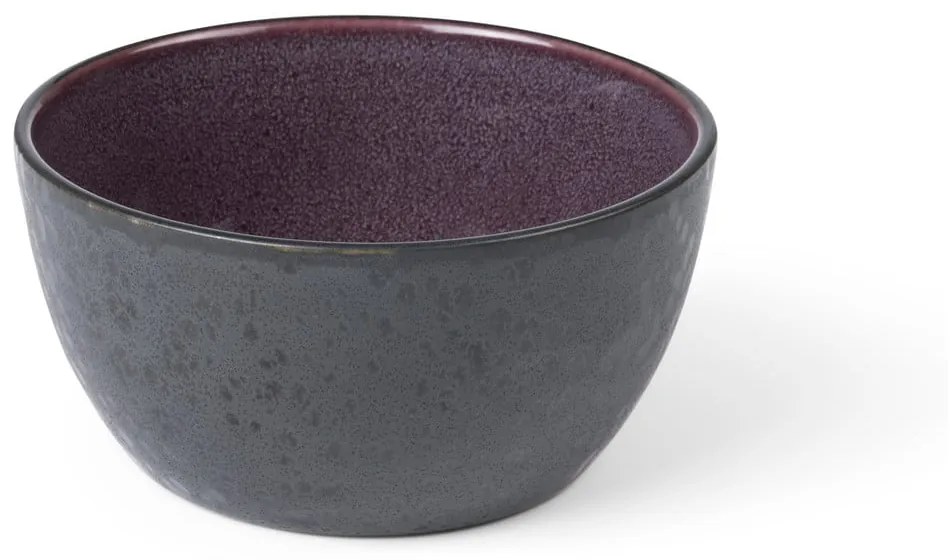 Bol servire din gresie Bitz Premium, ø 14 cm, violet-negru