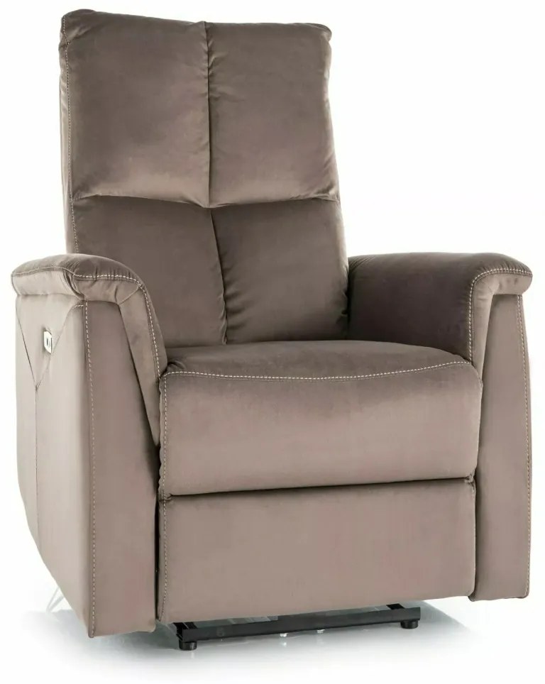 Fotoliu recliner Neptun velvet cappuccino Blu38