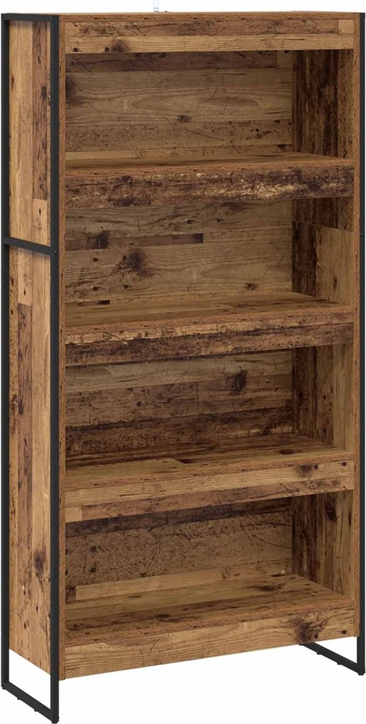 vidaXL Dulap pentru cărți 2 pcs Lemn Vechi 80 x 30 x 155 cm