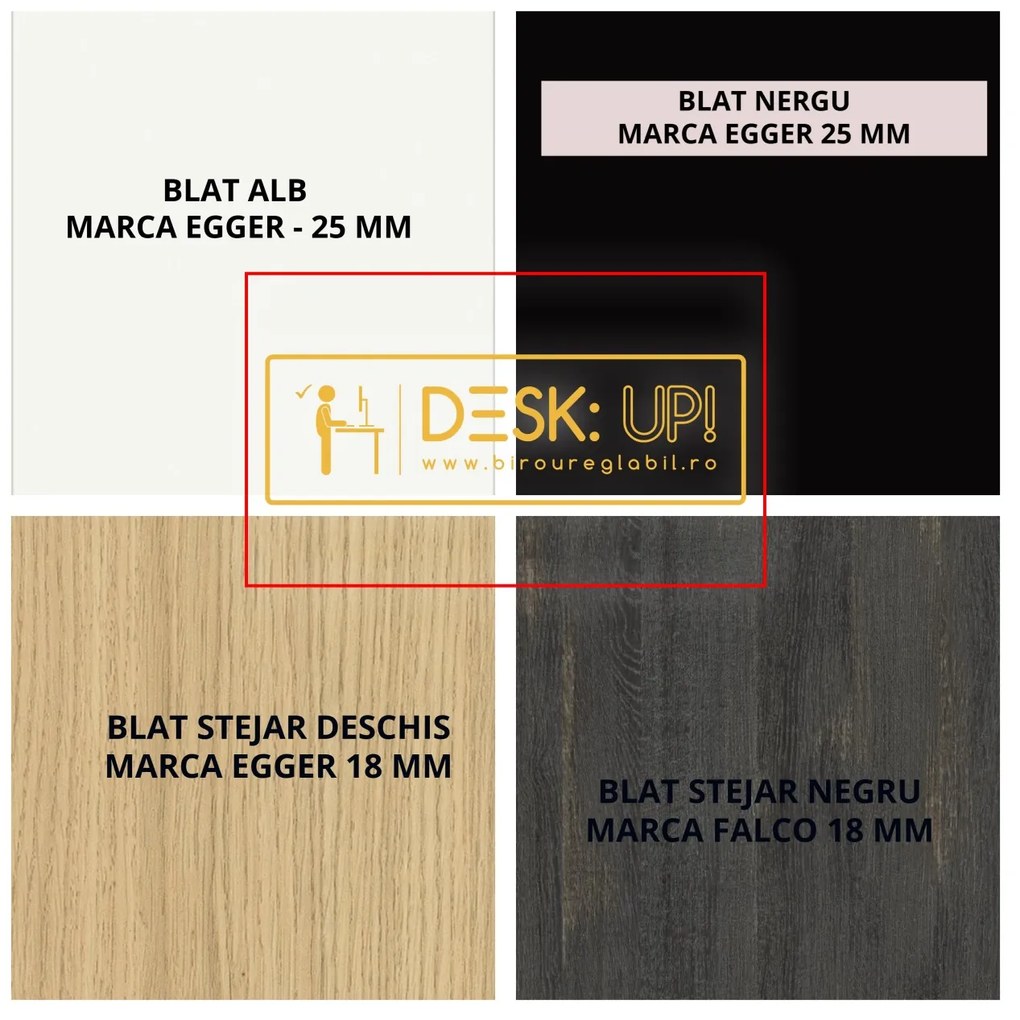 Birou reglabil pe inaltime TerrA7 WHITE - 2 motoare, profil dreptunghiular, culoare cadru Alb (Dimensiune blat: 120x60cm, Culoare blat: Alb 25mm)