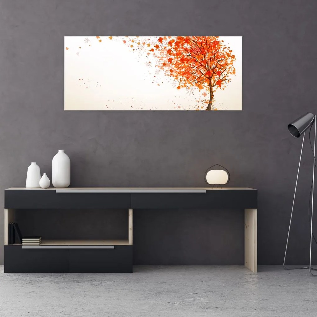Tablou - Copac în vâmnt (120x50 cm)