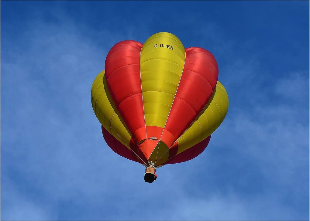 Tablou pe sticlă cu balon zburând (70x50 cm)