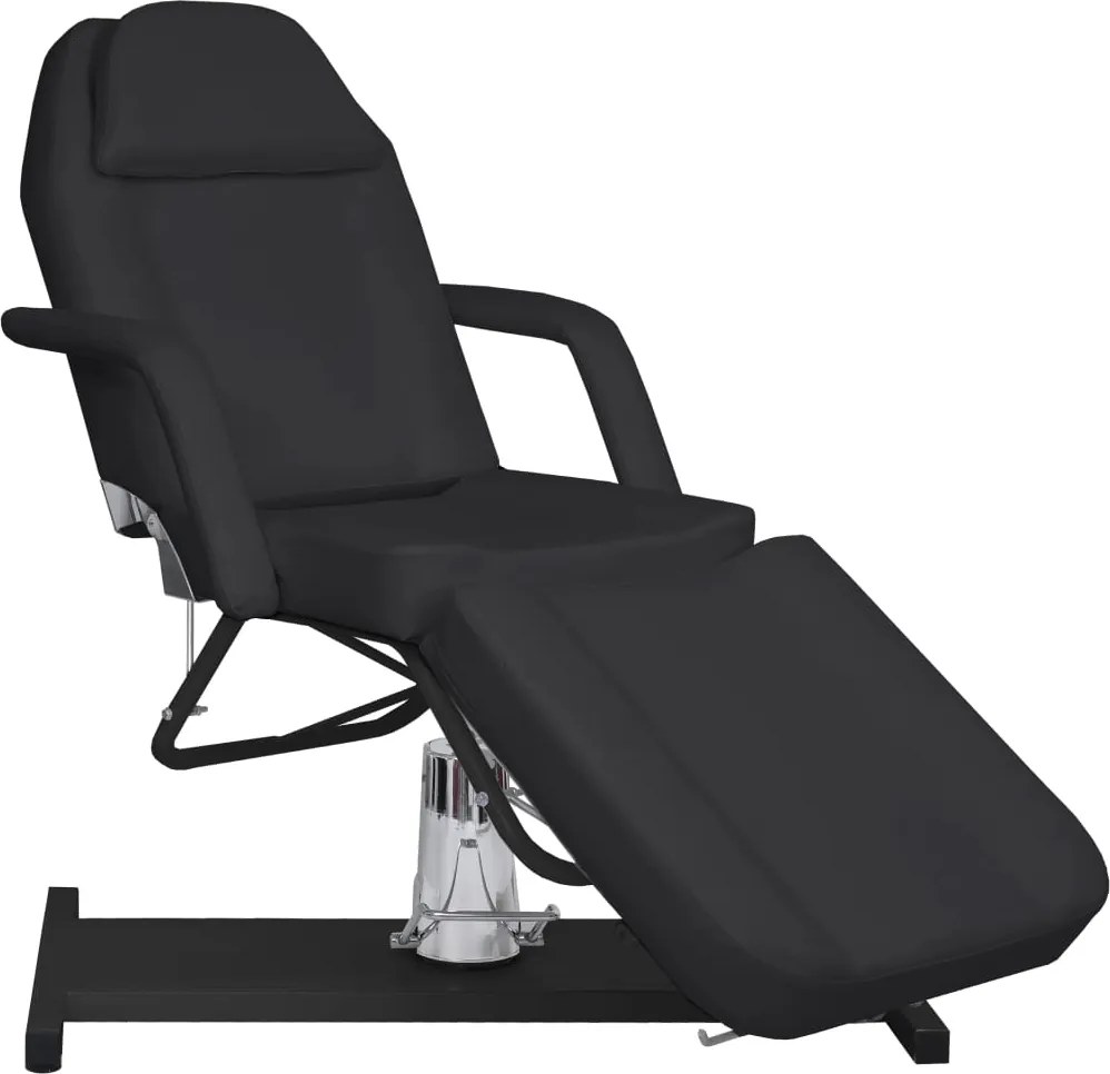 vidaXL Masă de masaj, negru, 180x62x(87-112) cm