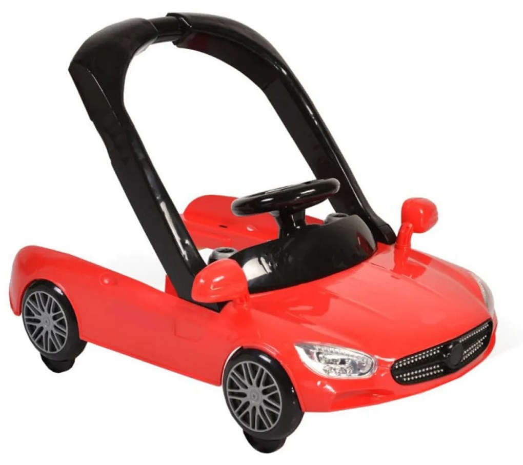 Premergator Reglabil in 3 Trepte NOVOKIDS™ Super Cabrio Car, 3 in 1, Transformabil in Antemergator si Masinuta copii, Pliabil, Cu Melodii si lumini,