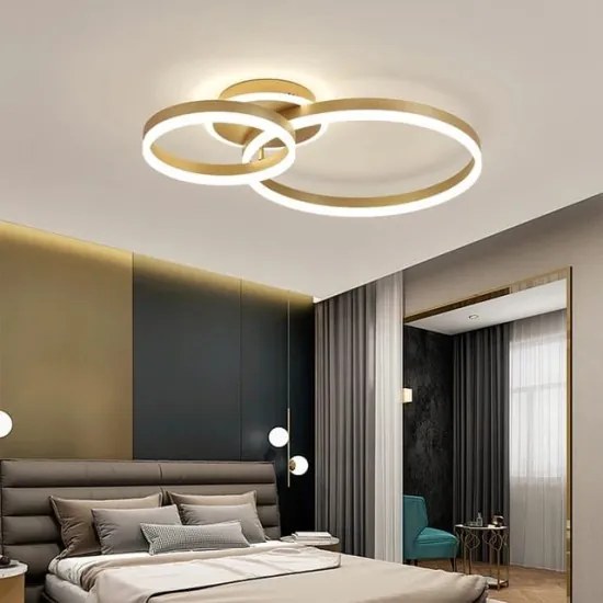 Lustra LED Cu Telecomanda, Elit's, Luz Lux Gold, 120w