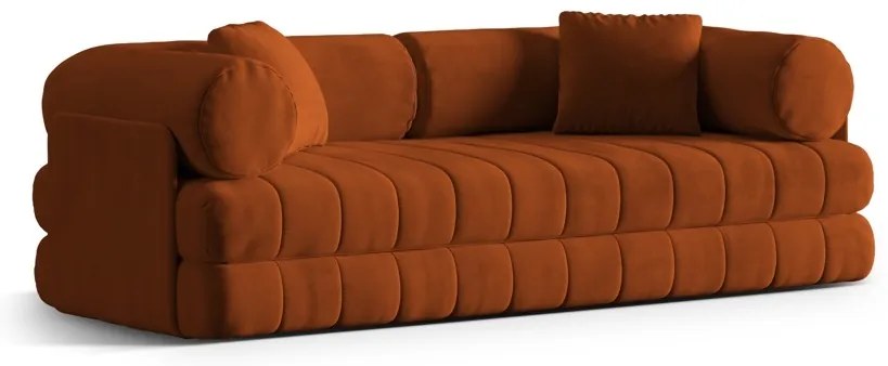 Canapea extensibila 3 locuri Kemi catifea L206 cm
