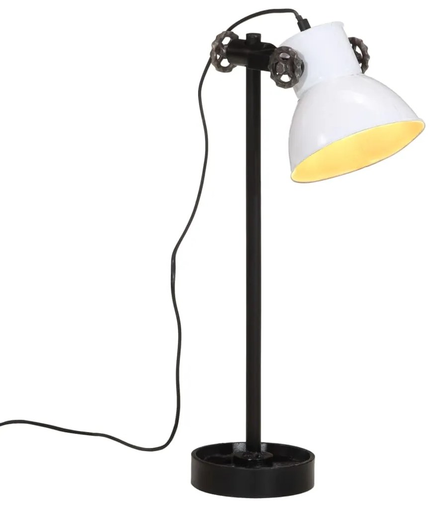 vidaXL Lampă de birou, alb, 15x15x55 cm, 25 W, E27