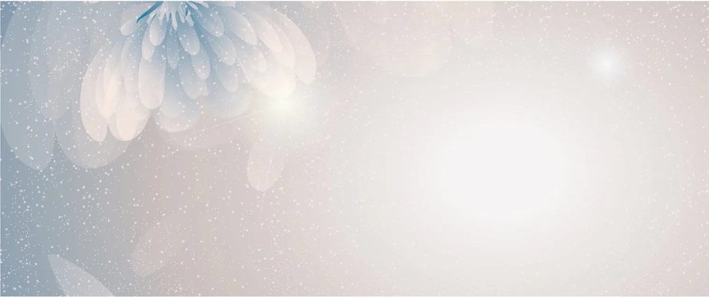 Tablou - Flori înzăpezite (120x50 cm)
