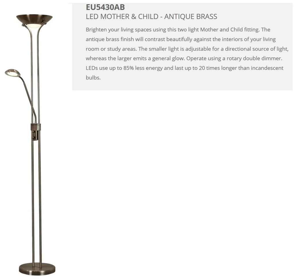 Lampadar LED / Lampa de podea moderna Floor Lamp EU5430AB SRT
