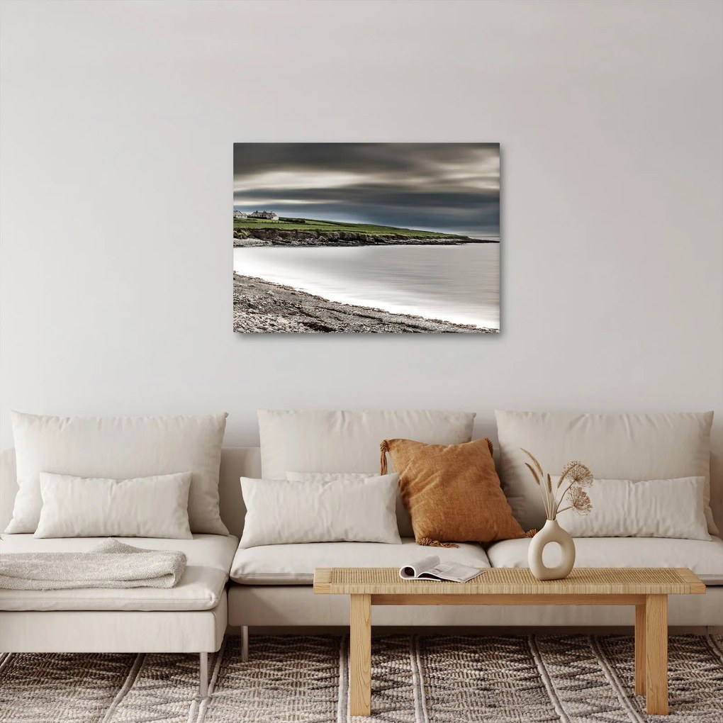 Tablou cu lac în amurg (70x50 cm)