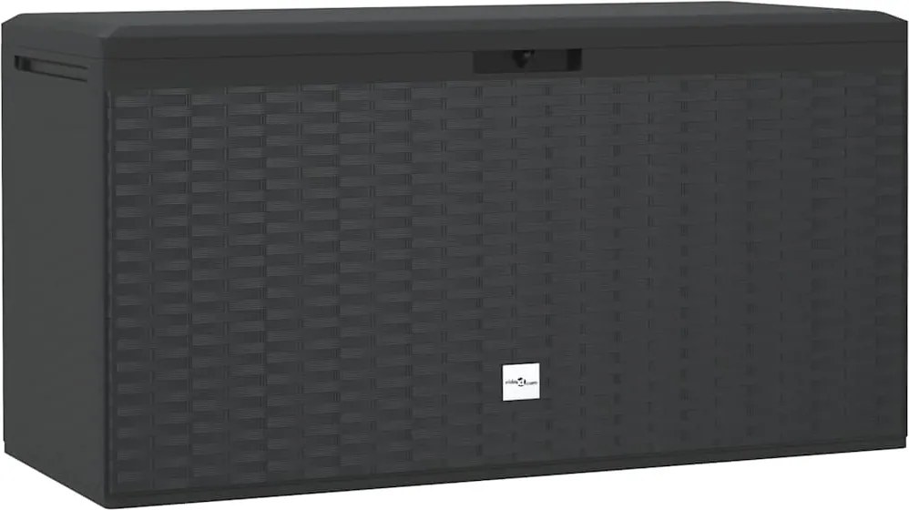 vidaXL Ladă de depozitare pentru grădină, antracit, 114 x 47 x 60 cm