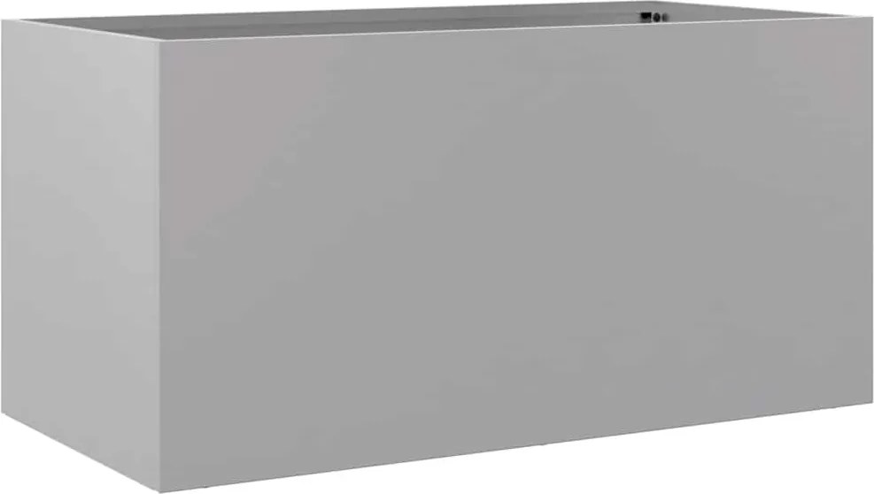 vidaXL Jardinieră, argintiu, 62x30x29 cm, oțel galvanizat