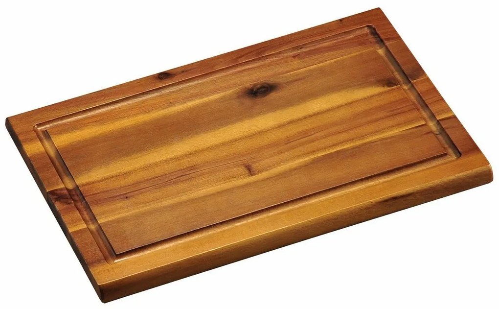 Placă de tăiat din acacia Kesper 28180, 32 x 21 x1,5 cm