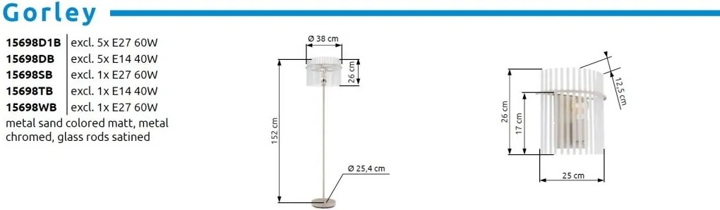 Lampadar modern design decorativ GORLEY