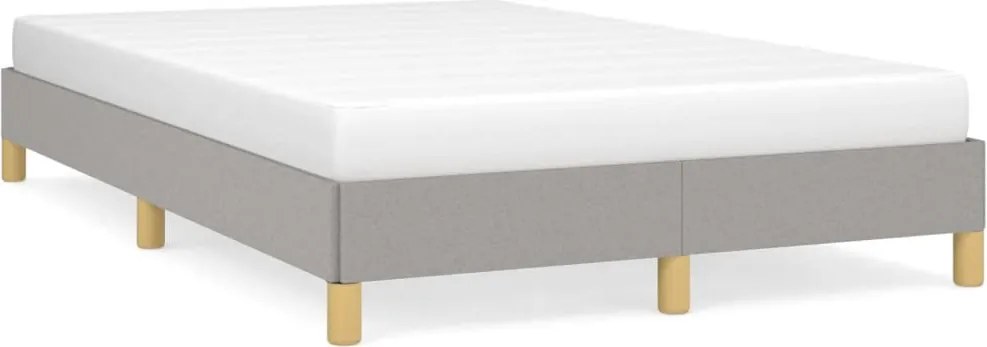 vidaXL Cadru de pat, gri deschis, 120x190 cm, material textil