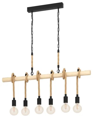 Eglo 43319 - Lustră pe lanț YOUNGSTOWN 6xE27/40W/230V