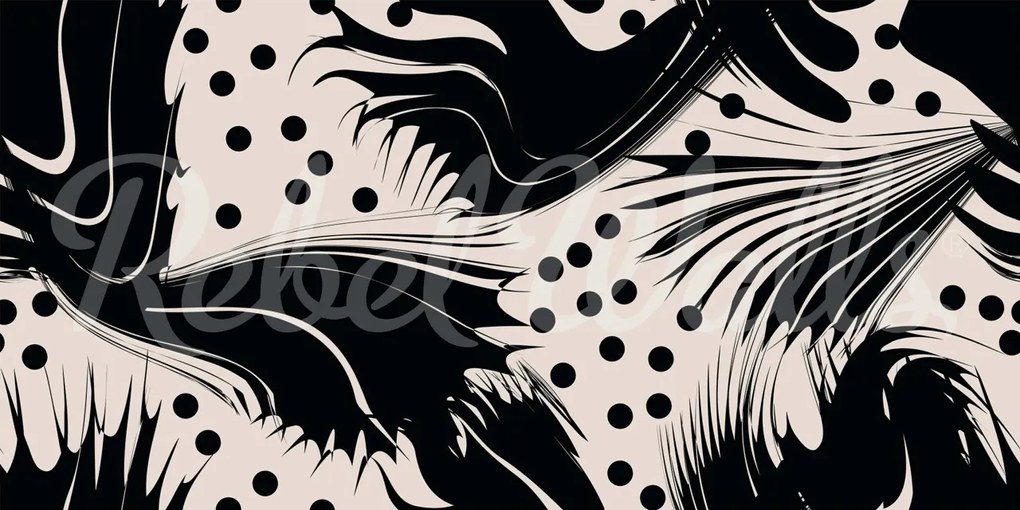 Fototapet, Modern Graphic, Graphite, Rebel Walls