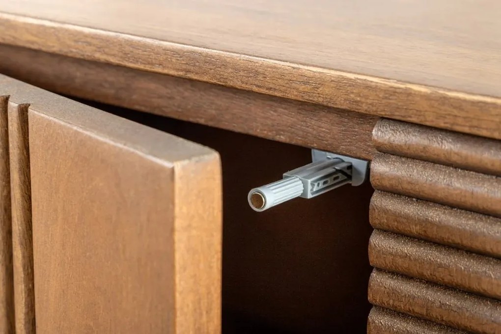 Comoda cu model optic 3D, Lemn, Maro fumuriu, ART DECO 170cm A-45478 VC