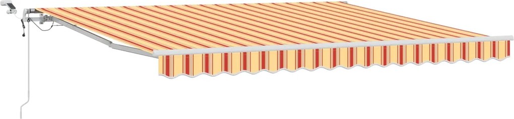 vidaXL Cortina Retractabilă Galben și portocalie 400 × 350 cm
