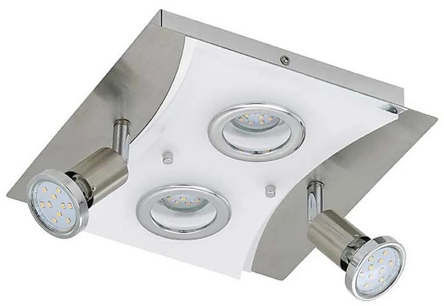 Briloner 3582-042 - Plafonier LED RIPOSO 2x5W + 2xGU10 3W, 230V