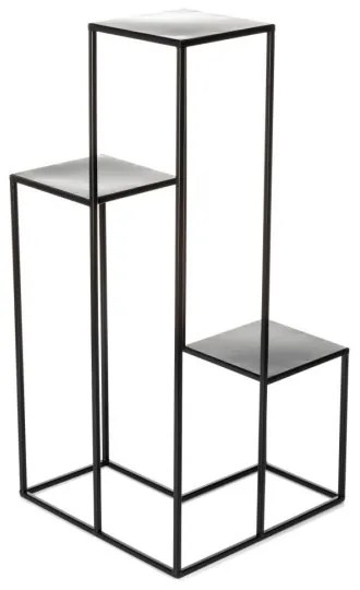 Suport flori KASKADA 85x40 cm negru