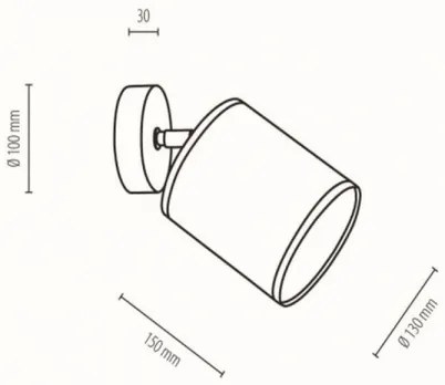 Spot de perete Spot-Light 56792104 JUTE 1xE27/25W/230V