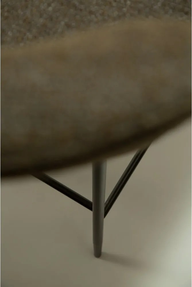 Scaun de bar kaki tapițat (înălțime șezut 67,5 cm) Glam – DAN-FORM Denmark