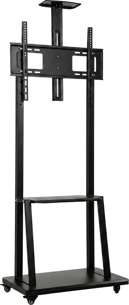 HOMCOM Suport Mobil pentru Televizor de 32-75 Inci, VESA Maxim 400x600, Negru | Aosom Romania