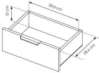 Set 2 buc. noptiere Tallin D (Stejar artisan + antracit). 1071401