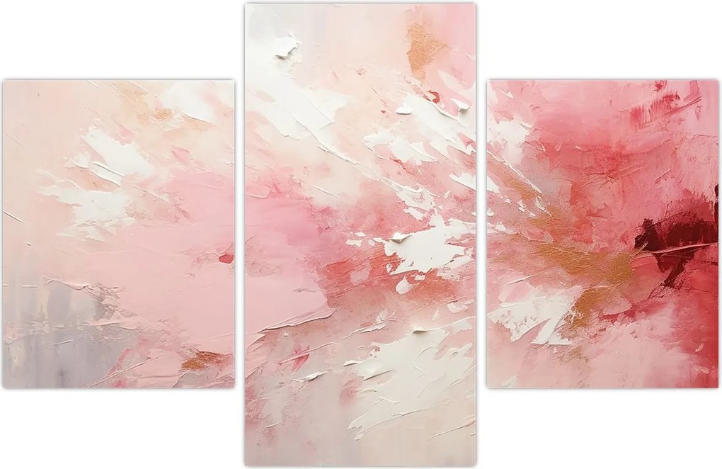 Tablou - Abstract roz (90x60 cm)