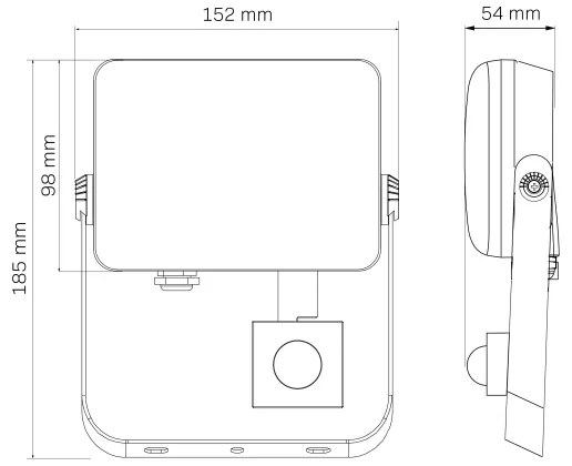 Proiector LED de exterior cu senzor MILKY LED/30W/230V 4000K IP65