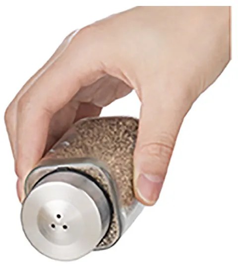 Set sărier Luigi Ferrero Rome FR-7902R, 100 ml, 3 bucăți, Suport, Oțel inoxidabil, Transparent/inox